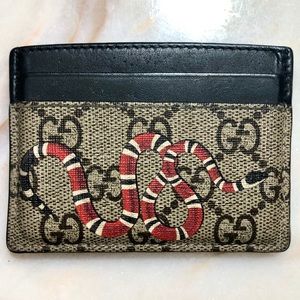 Gucci Supreme Snake Card Case